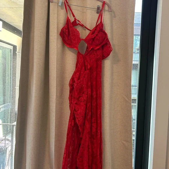 Red Lace For Love and Lemons dress - Picture 4 of 6